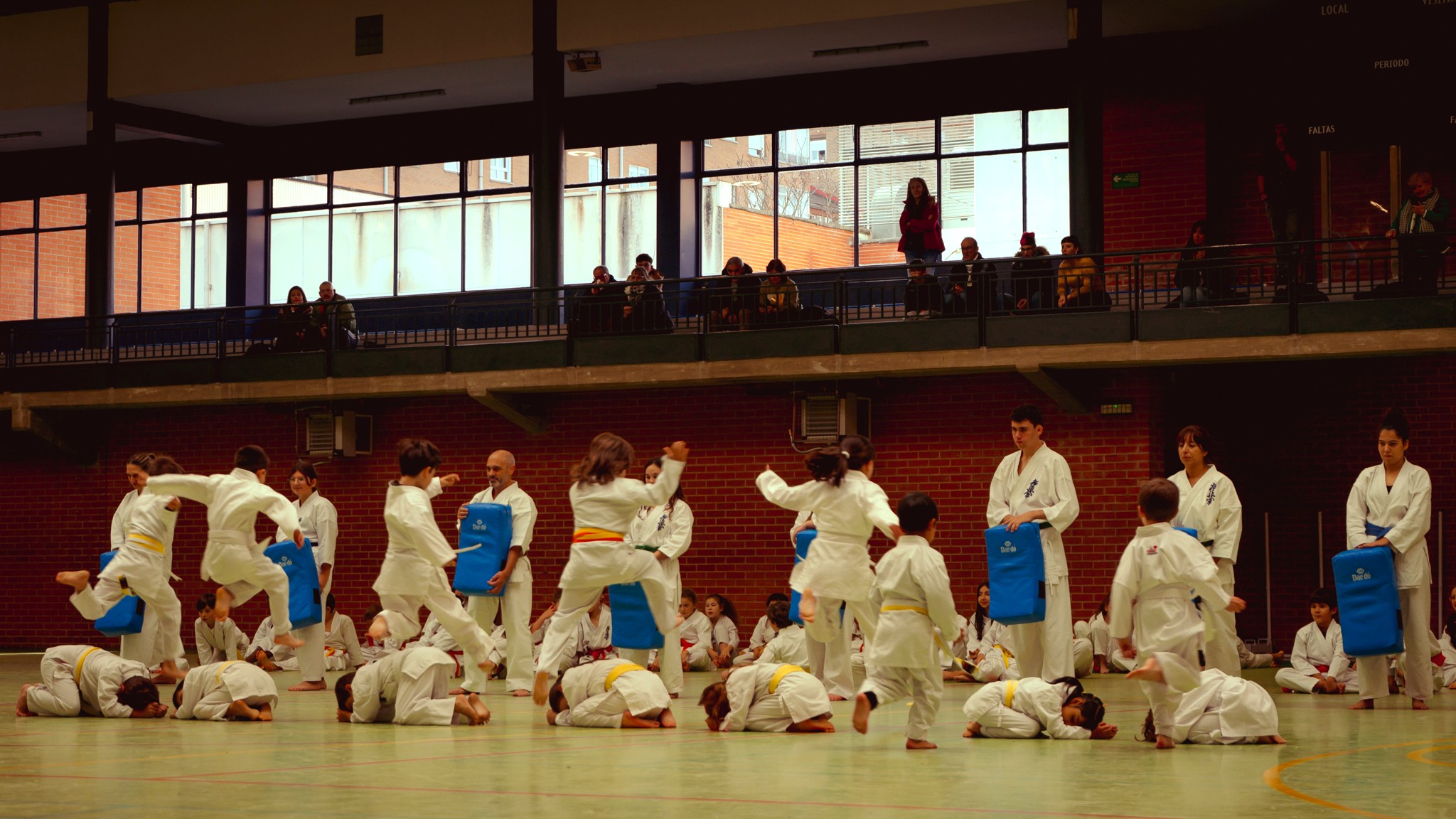 Competición de karate y kickboxing